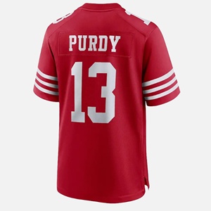 Jersey Sepak Bola Amerika Bordir Berkualitas Grosir San Francisco # 85 Kittle # 97 Bosa # 23 Christian McCaffrey # 13 Brock Purdy - Product Image 5