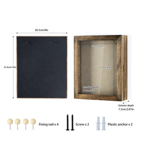 Boîte d'art en bois cadre <span class=keywords><strong>photo</strong></span> profond sac blanc personnalisé de haute qualité famille d'emballage de Style Logo en bois personnalisé - Product Image 3