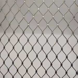 Maille de câble en acier inoxydable à haute résistance à la traction, <span class=keywords><strong>flexible</strong></span>, pour <span class=keywords><strong>cage</strong></span> à oiseaux, filet de volière, maille expansée, style simple, tissage plat, maille de gabion - Product Image 1