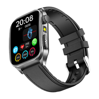Montre connectée pour homme E810, tracker d'activité physique, grand écran de 1,95 pouce, ECG, surveillance de la température corporelle, étanche IP68