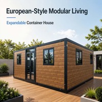 Maison mobile miniature préfabriquée modulaire, 2, 3 ou 4 chambres, maison conteneur pliable et extensible, maison conteneur préfabriquée modulaire