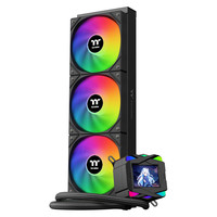 Refroidisseur liquide pour processeur ARGB 360 mm avec ventilateur à caloduc et écran LCD, radiateur de refroidissement pour processeur d'ordinateur PC