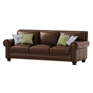 Canapé <span class=keywords><strong>convertible</strong></span> moderne inclinable en <span class=keywords><strong>cuir</strong></span> véritable, forme carrée, appui-tête réglable avec pieds en bois robustes - Product Image 4