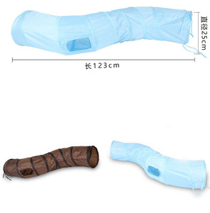 Bán Buôn Pet Đồ Chơi Chất Lượng Mèo Đường Hầm Với Chơi Bóng Cầu Vồng Đường Hầm Tương Tác 2 Cách Ráp Mèo Ống Với Bóng - Product Image 3