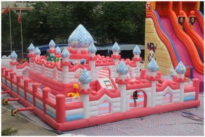 Parc d'attractions gonflable extérieur Château de rebond Videur gonflable Terrain de jeux gonflable amusant pour la ville - Product Image 4