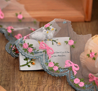 Printemps qualité nœud maille broderie dentelle bricolage fait à la main bébé vêtements décoration accessoires