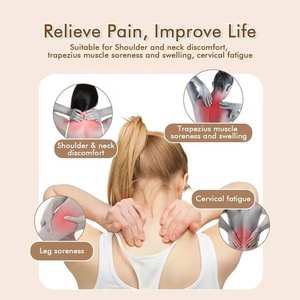 100% Alat Pijat Jaringan Dalam Asli untuk Leher, Pijat Shiatsu untuk Bahu, untuk Nyeri Otot Tubuh di Leher dan Bahu - Product Image 2