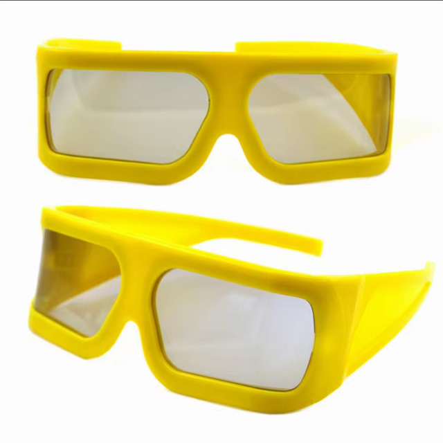 Oversize Frame 3D Glasses for Adult 3D Movies Circular Polarized 3D Glasses for 3D 4D 5D 6D Cinemas Passive IMAX 3d Glasses