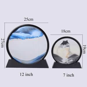 Cuadro de Arena en Movimiento, Lámpara LED 3D, Arte Dinámico Fluido, Reloj de Arena, Lámpara de Arena Movediza, Lámpara de Mesa con Pintura de Arena - Product Image 5