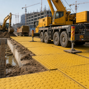 Dalles de pavage en HDPE personnalisées pour l'accès des équipements lourds avec logo, prix d'usine et frais d'expédition internationaux abordables - Product Image 5