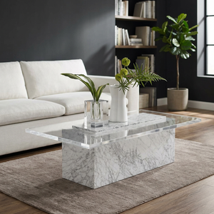 White Marble Topped Modern Design Outdoor <b>Tables</b> with Customizable Size and Anti-Corrosion Features-Best Price - Product Image 2