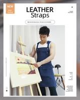 Tablier en toile avec plusieurs poches de rangement, bretelles réglables pour les épaules et la taille, tablier de travail durable pour atelier, cuisine, salon