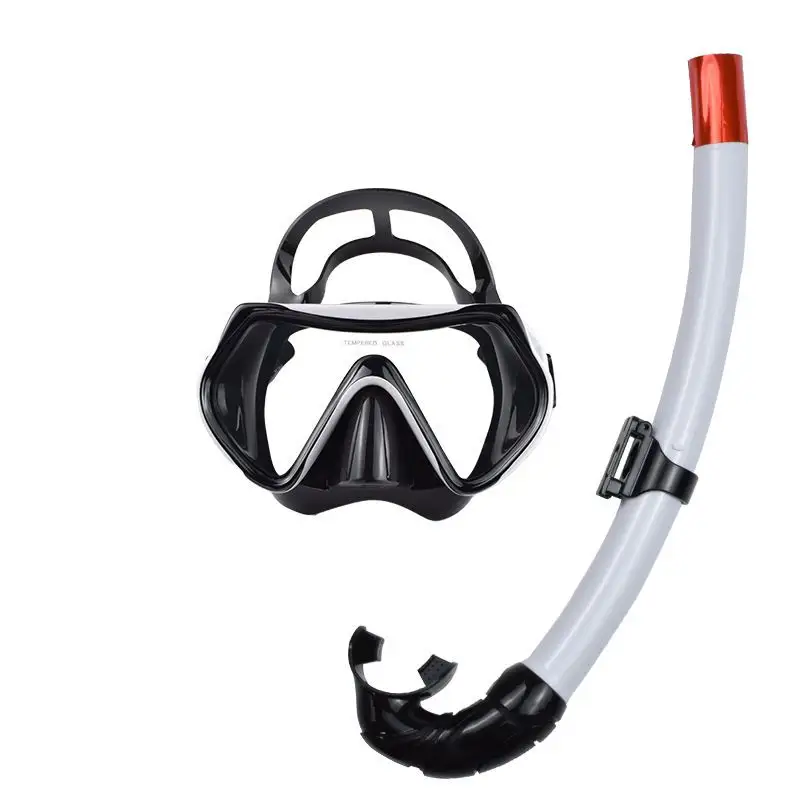 Masker Snorkeling menyelam kaca murah, Kit selam tabung Snorkeling Scuba dapat disesuaikan