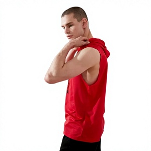 Camiseta Deportiva sin Mangas con Capucha para Hombre, Modelo Most Wanted, Tejido Ligero y Transpirable, para Entrenamiento en el Gimnasio, Colores Personalizados - Product Image 5