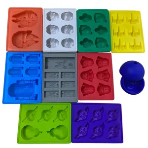 Reusable Refrigerator Ice Tray Freezer Homemade Silicone Chocolate Ice Cube Tray Molds