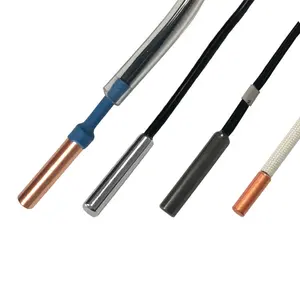 4mm Sensor suhu Ntc Thermistor 10k 1% B = 3435 Probe suhu tahan Air untuk AC