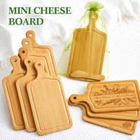 Plateau de service personnalisé en bambou pour charcuterie, plateau à fromage avec poignée, cadeau de mariage, cadeau de pendaison de crémaillère