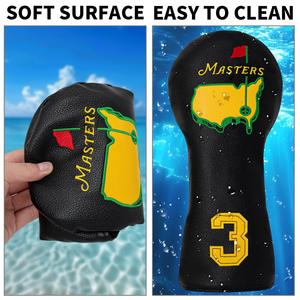 Fundas Protectoras para Palos de Golf de Cuero PU Impermeable, para Palos 1, 3, 5, Woods y Drivers, con Cierre de Banda Elástica, Suministro al por Mayor - Product Image 2