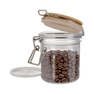 250ml Preserve Freshness <b>Coffee</b> Beans Mason Craft Airtight Clear PET Clamp <b>Jars</b> - Product Image 1