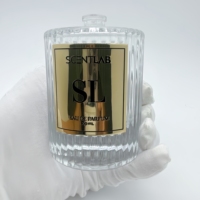 Autocollants personnalisés avec logo de marque, en aluminium, écologiques, imperméables, à forte adhérence, pour usage industriel - Emballage de bougies