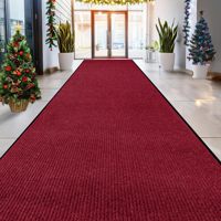 Tapis de sol antidérapant à double rayure, résistant aux taches, imperméable, anti-décoloration, usage commercial intensif