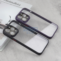 Funda de Teléfono de Diseño Nuevo y Lujoso, Carcasa Rígida de PC, Funda Protectora a Prueba de Golpes con Protector de Lente de Cámara
