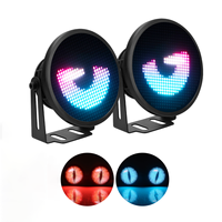 Feux antibrouillard LED pour voiture, feux indicateurs, feux LED pour pare-brise, yeux de démon, commande par application, décoration électronique DIY pour éclairage de voiture
