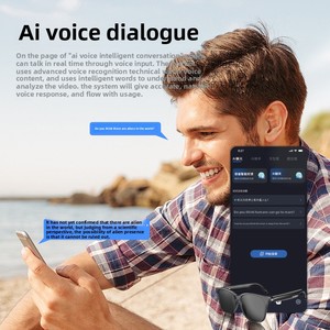 Auriculares inalámbricos inteligentes con IA para gafas Bluetooth, auriculares OLED de interpretación simultánea en tiempo Real de 75 idiomas para Android - Product Image 3