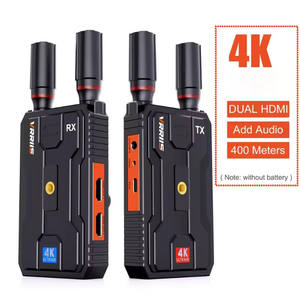 Transmisor y Receptor de Video Inalámbrico 4K 400M/1300FT con Salidas Duales para Eventos al Aire Libre, Transmisión en Vivo de Fútbol, y Atravieso de Paredes en Interiores - Product Image 2