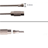 Schlüsselanhänger-Ringe aus Edelstahl, 2 mm dick, langlebig, wasserdicht, tragbar, modischer Stil