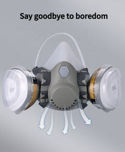 M7502 Atemschutzmaske mit Organischer Dampf-Kartusche Halbgesichtsmaske Sicherheits-Gesichtsschutz für Chemie und Bergbau - Product Image 4