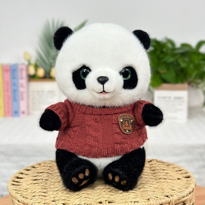 工場直送ODM/OEMチェストバッジ赤パンダぬいぐるみカスタマイズ可能なオーガニックコットンポリエステルPP毛皮最近発売 - Product Image 4