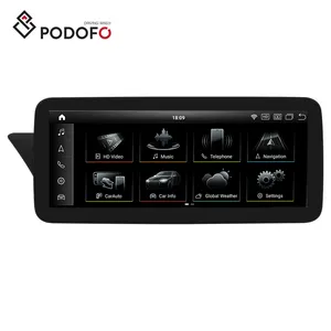 Podofo 12.3'' Android Car Radio 8 Core 4+64G Wireless CarPlay/Android Auto Dual Systems GPS/WIFI/IPS For Audi A4L 2009-2016