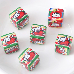 Wholesale 14mm Acrylic Cute Cat Square Beads for DIY <b>Bracelet</b> Keychain <b>Phone</b> Strap Accessories Kawaii Charms for Jewelry Making - Product Image 6