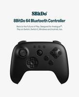 Manette Bluetooth 8BitDo 64 pour Nintendo Switch 3D, Windows, Android, PC, N64 avec joysticks à effet Hall – Accessoires de jeu