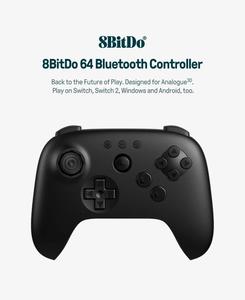 8BitDo 64 für Analogue 3D <span class=keywords><strong>Switch</strong></span> 2 Windows Android PC N64 Bluetooth-Controller mit Hall-Effekt-Joysticks Spielzubehör - Product Image 4