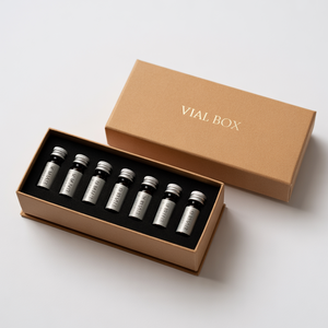 Boîtes d'emballage holographiques pour flacons de peptides, les plus vendues, boîtes d'emballage en verre pour flacons, stylos, avec fermeture magnétique et dorure à chaud - Product Image 4