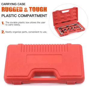 Kit de compresseur de soupapes professionnel Podofo 10 pièces en acier avec mallette rigide pour réparation automobile et moto - Product Image 3