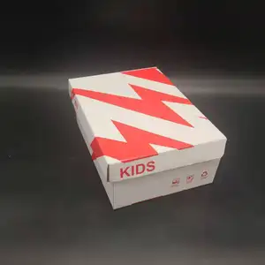 Çocuk ayakkabı kutusu bebek ayakkabıları ambalaj renk kutusu katlanır oluklu kapaklı kağıt kutuları