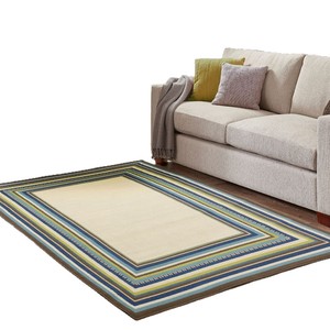 Tapis moderne minimaliste en velours cristal, carré, en polyester tissé, antidérapant, pour usage domestique, intérieur/extérieur, salon, balcon, tapis de sol - Product Image 2