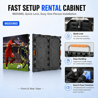 Panel de Video LED para Exteriores P5 al por Mayor, Pantalla LED para Transmisión en Vivo y Grabación con Cámara, Frecuencia de Actualización de 3840-7680Hz