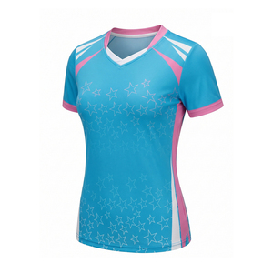 Conjunto de Camiseta de Bádminton Personalizada para Hombre y Mujer, de Secado Rápido, Transpirable, de Alta Calidad, Camiseta de Manga Corta - Product Image 4