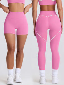 GCWAVE, nuevos pantalones de yoga de gelatina, pantalones de fitness ajustados de cintura alta para mujer, ropa de yoga sin costuras anti-rizado - Product Image 2