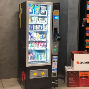 TCN Petit mini distributeur de boissons froides bon marché 5 pouces Combo Distributeur d'aliments et de boissons