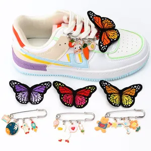 New creative cartoon cute brooch jewelry simple Butterfly shoe decoration personality anti-glare clothing with brooch jewelry