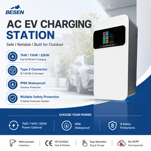 Chargeur EV mural 7KW Type 2 EV Chargeur de <span class=keywords><strong>voiture</strong></span> électrique EU IEC avec Byd MG Kia - Product Image 3