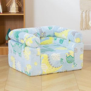 Funda de lana que brilla en la oscuridad, sofá cama 2 en 1 con cojín desmontable para bebés y niños, tumbona para jugar, sofá de lectura para niños pequeños. - Product Image 2
