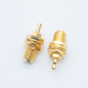 Chất lượng tốt RF kết nối đồng trục <span class=keywords><strong>SMA</strong></span> nữ vách ngăn gắn kết nối cho cáp 1.13 - Product Image 1