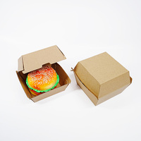 Cajas de Cartón Corrugado Ecológicas Personalizadas al por Mayor, con Brillo, Plegables, para Empacar Comida Rápida y Hamburguesas