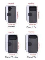 Housse de protection par transfert de chaleur en cuir PU vierge par sublimation pour les cadeaux de nouveauté de la série IP17